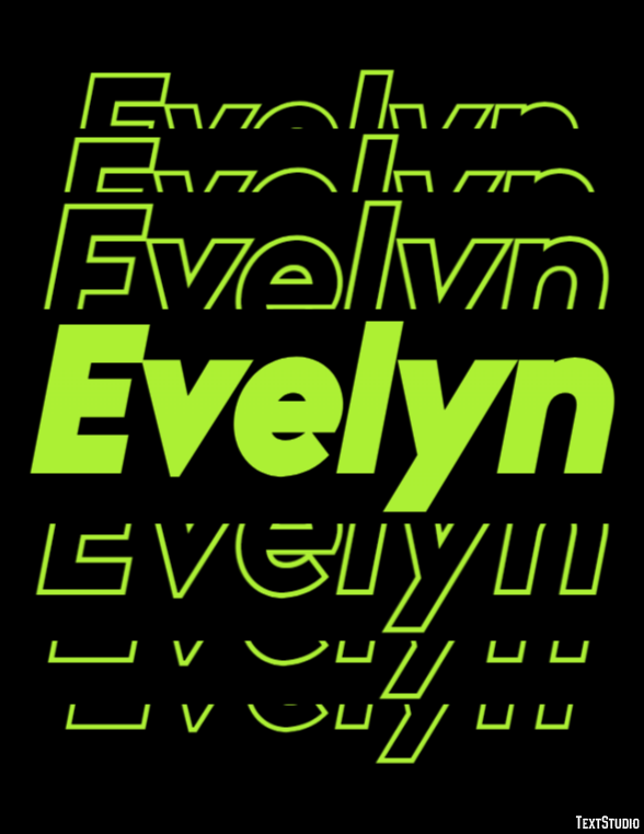 Evelyn Efeito de texto
