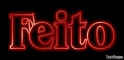 Feito Efeito do texto