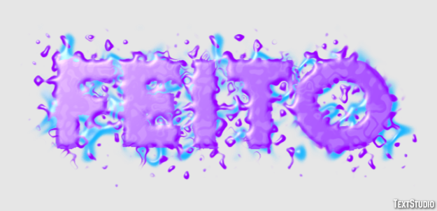 Feito Efeito do texto