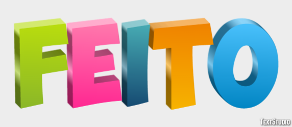 Feito Efeito do texto