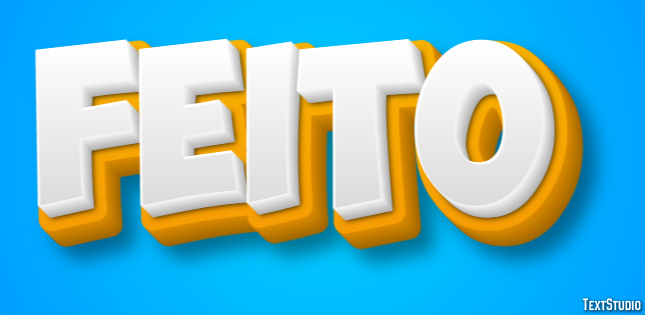 Feito Efeito do texto