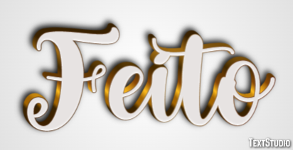 Feito Efeito do texto