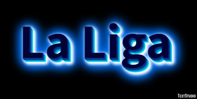 La Liga Texteffekt