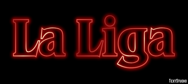 La Liga Texteffekt