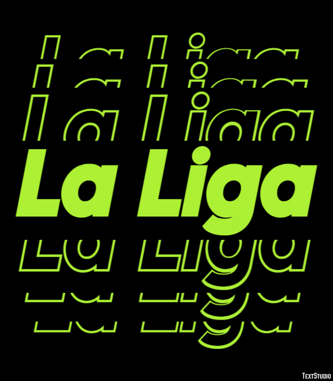 La Liga Texteffekt