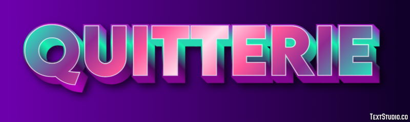 Quitterie Effet de Texte