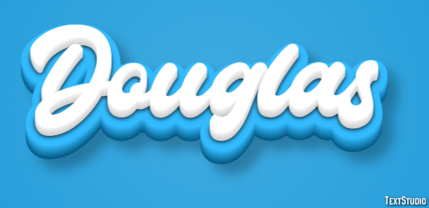 Douglas Efeito de texto