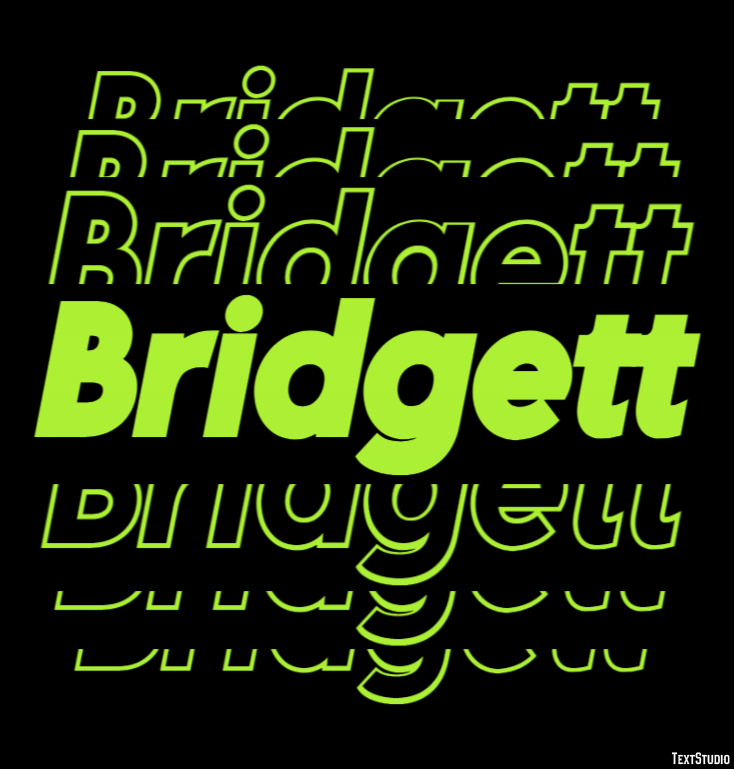 Bridgett Эффект текста