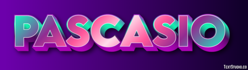 Pascasio Efecto de Texto