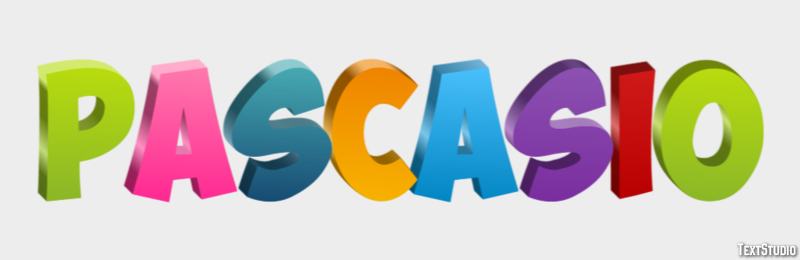 Pascasio Efecto de texto