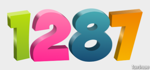 1287 Efekt tekstowy