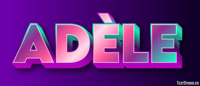 Adèle Texteffekt