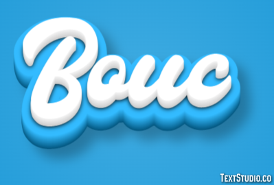Bouc Effetto testo