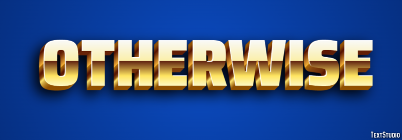 Otherwise Text Effect