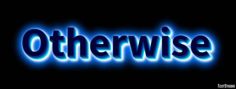 Otherwise Efekt tekstowy