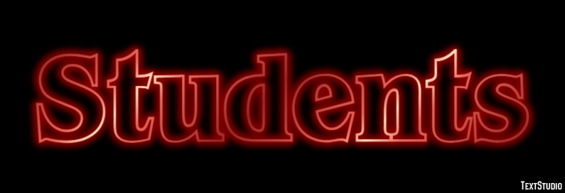 Students Text effect