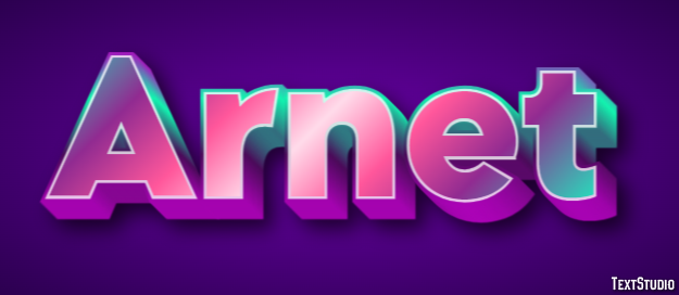 Arnet Text effect