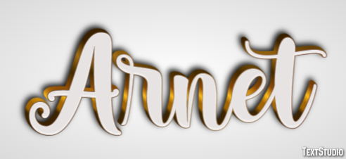 Arnet Text Effect