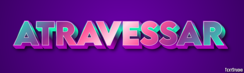 Atravessar テキスト効果