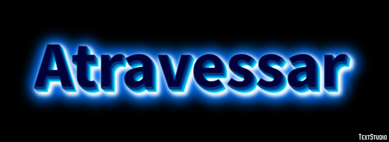 Atravessar Efeito de texto