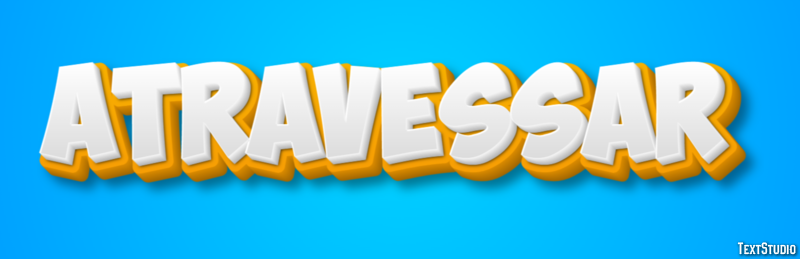 Atravessar テキスト効果