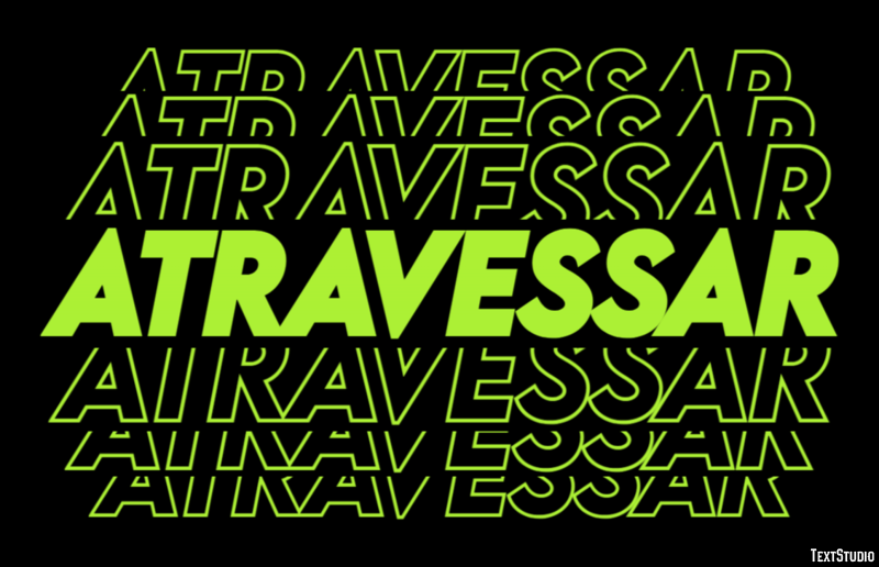 Atravessar テキスト効果