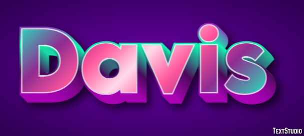 Davis Text effect