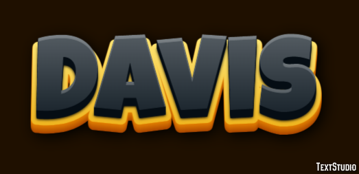 Davis Text effect