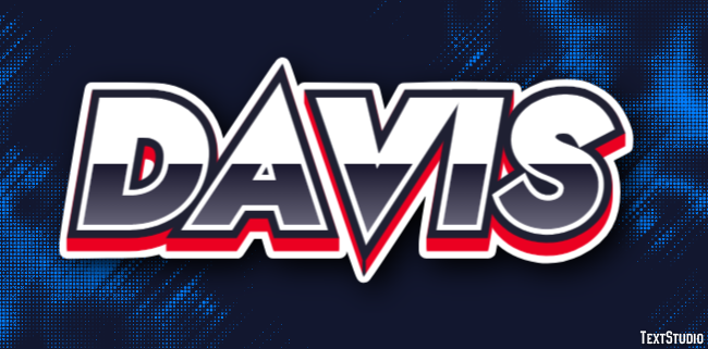 Davis Text effect