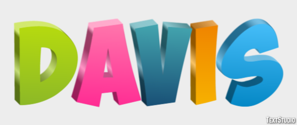 Davis Text Effect