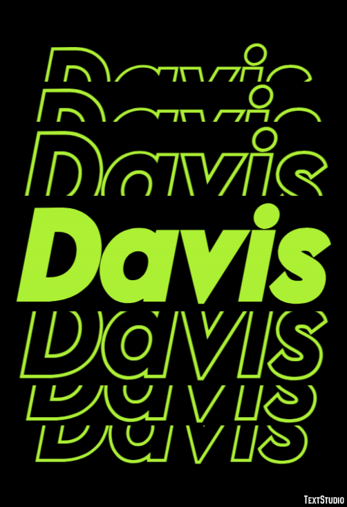 Davis Text Effect