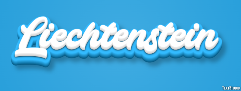 Liechtenstein Text effect