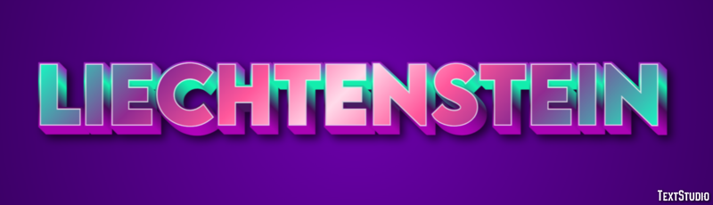 Liechtenstein Text effect