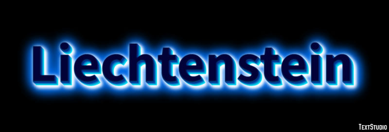 Liechtenstein Text effect