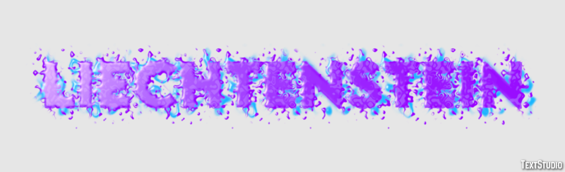 Liechtenstein Text effect