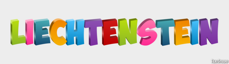 Liechtenstein Text effect