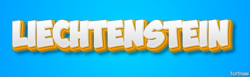Liechtenstein Text effect