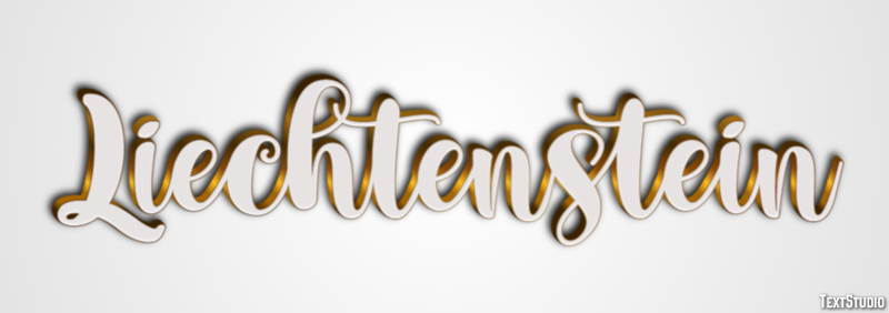 Liechtenstein Text effect
