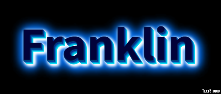 Franklin Efekt tekstowy