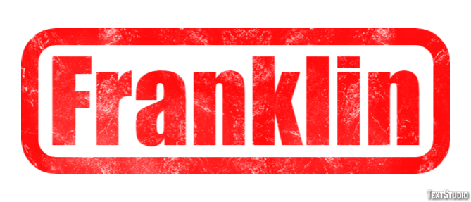 Franklin Efekt tekstowy