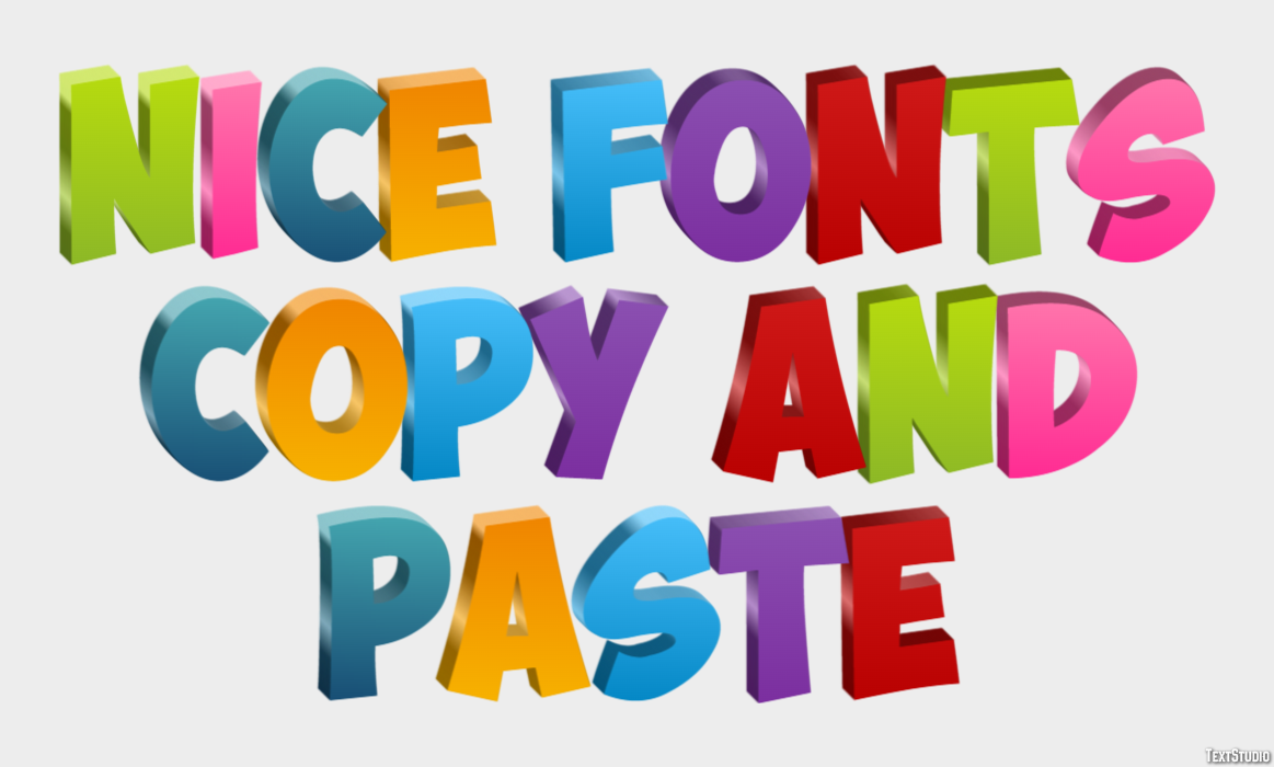 Nice Fonts Copy And Paste Efekt tekstowy