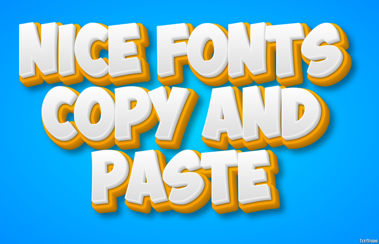 Nice Fonts Copy And Paste Efekt tekstowy