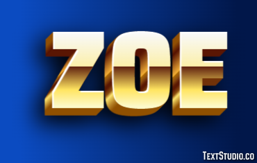 Zoe Texteffekt