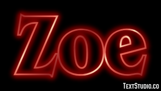 Zoe Efekt tekstowy