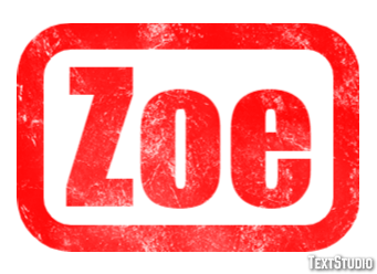 Zoe Texteffekt