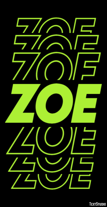 Zoe Texteffekt