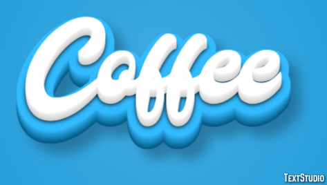 Coffee Efeito de texto