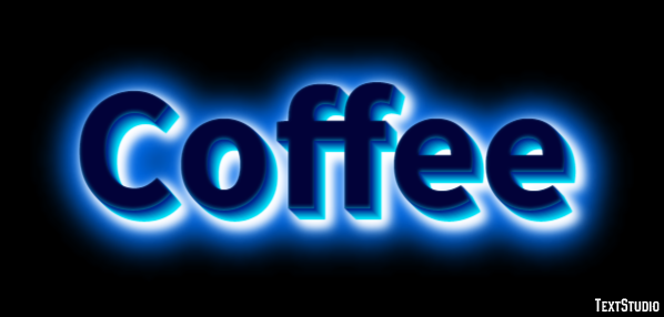 Coffee Efeito de texto