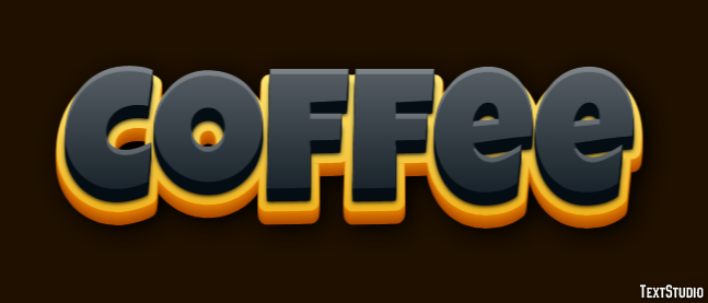 Coffee Effetto testo