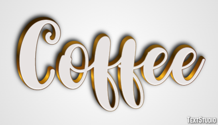 Coffee Efeito de texto